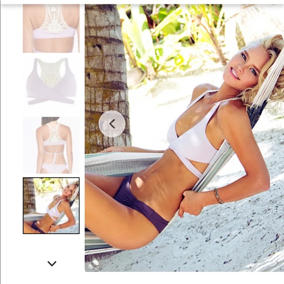 L*Space Crochet Joey Wrap Convertible Bikini Top - Picture 13 of 16